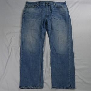 Levis 40 x‎ 30 505 1277 Straight Fit Light Wash Denim Jeans